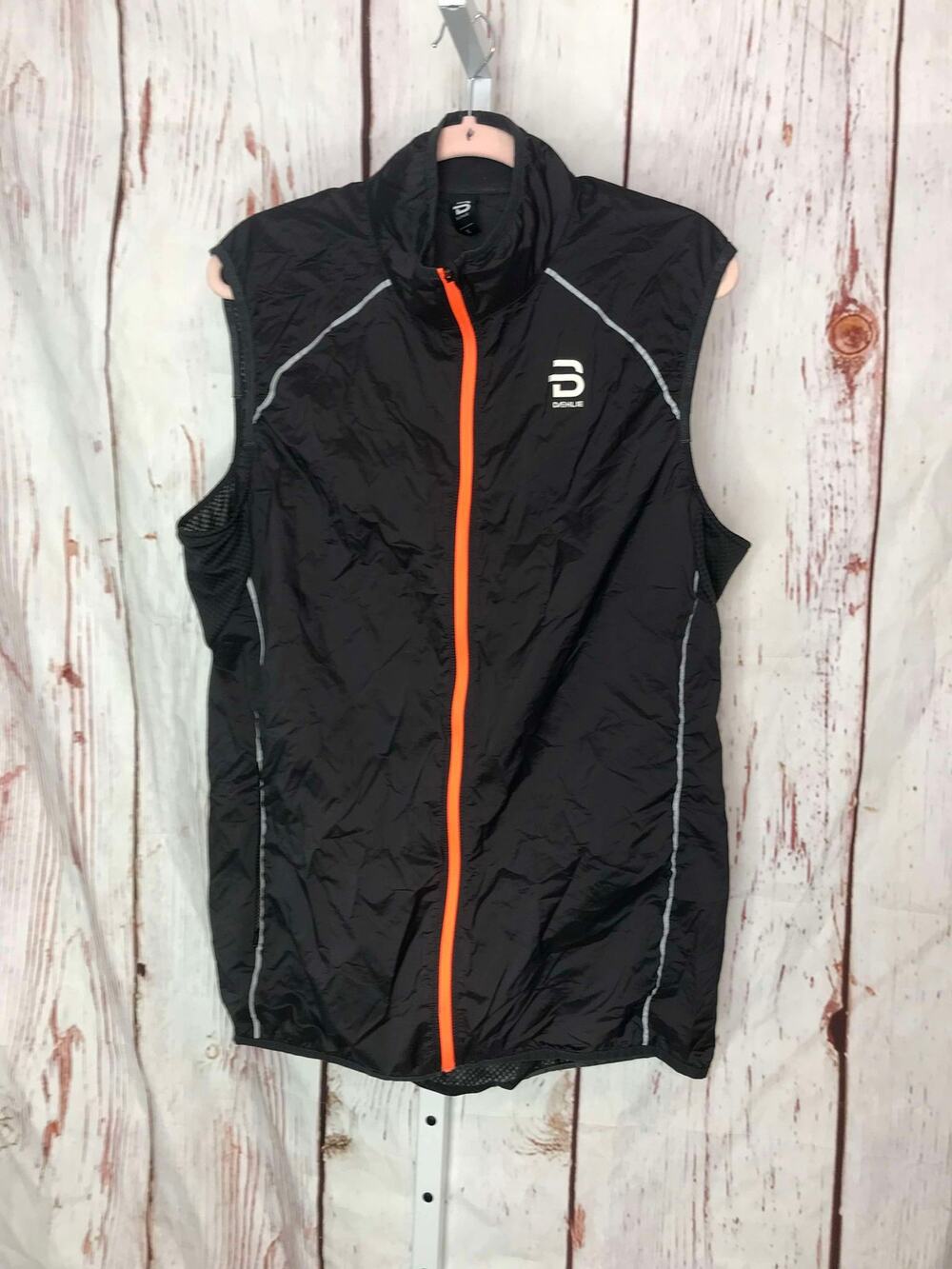 dahlie black mock neck zip up mesh back athletic men vest